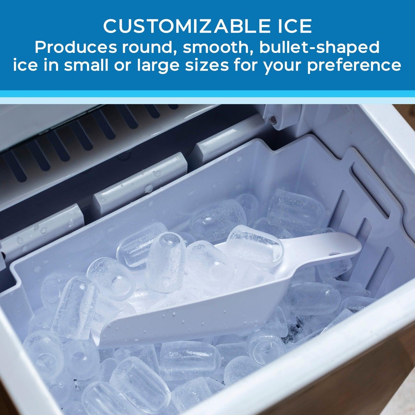 AVIM333SIS Avanti Speedy Ice Countertop Bullet Ice Maker - Stainless Steel / 5.82 cu. ft.