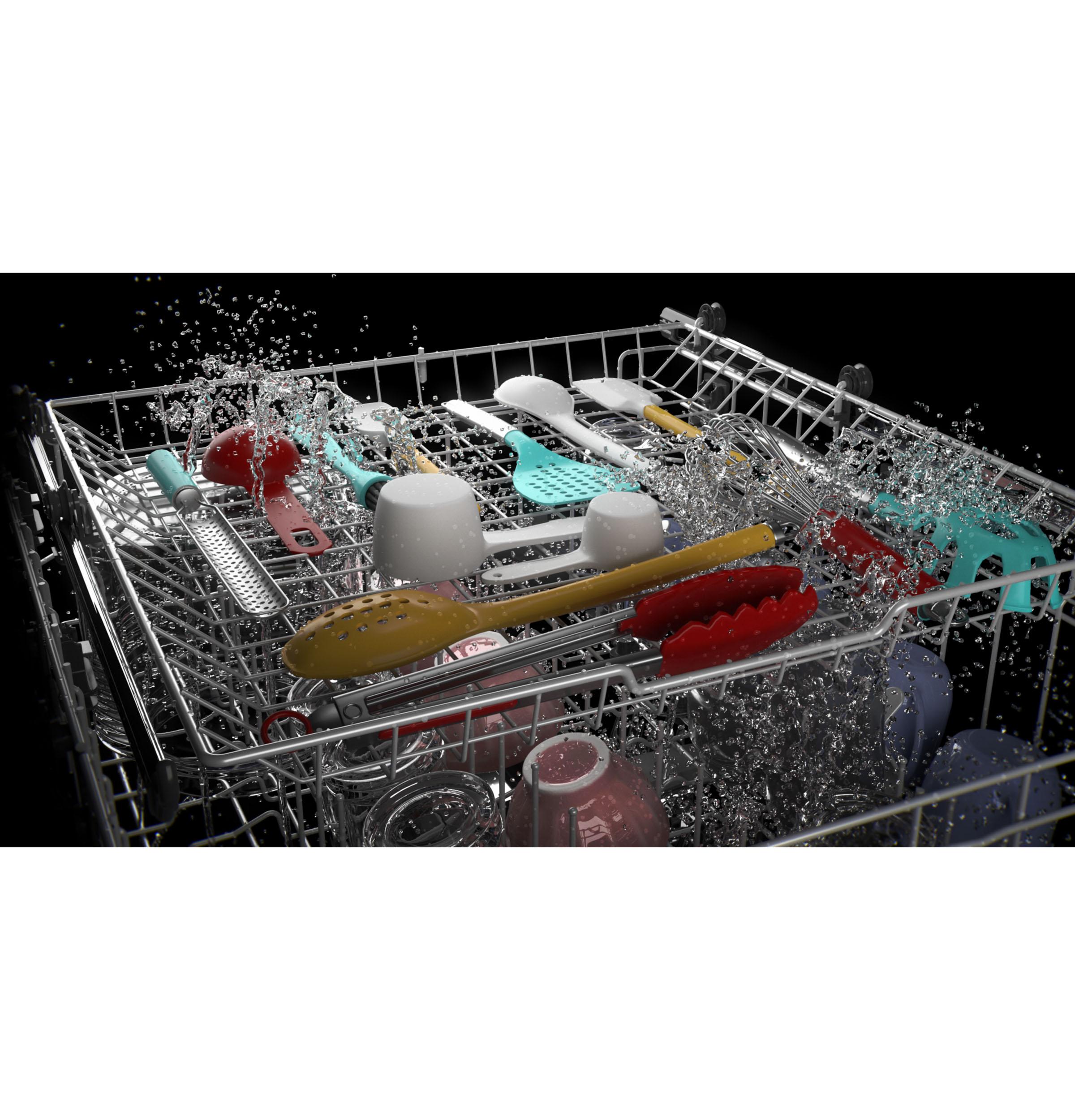 GDT595HYYFS GE® ENERGY STAR® Top Control Hybrid Tub Dishwasher with Third Rack, Bottle Jets, Dry Boost & 50 dBA