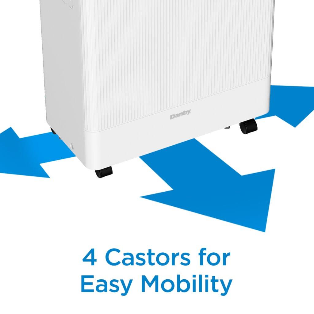 DDR050BSPWDB Danby 50-Pint Dehumidifier with Pump & Wi-Fi in White