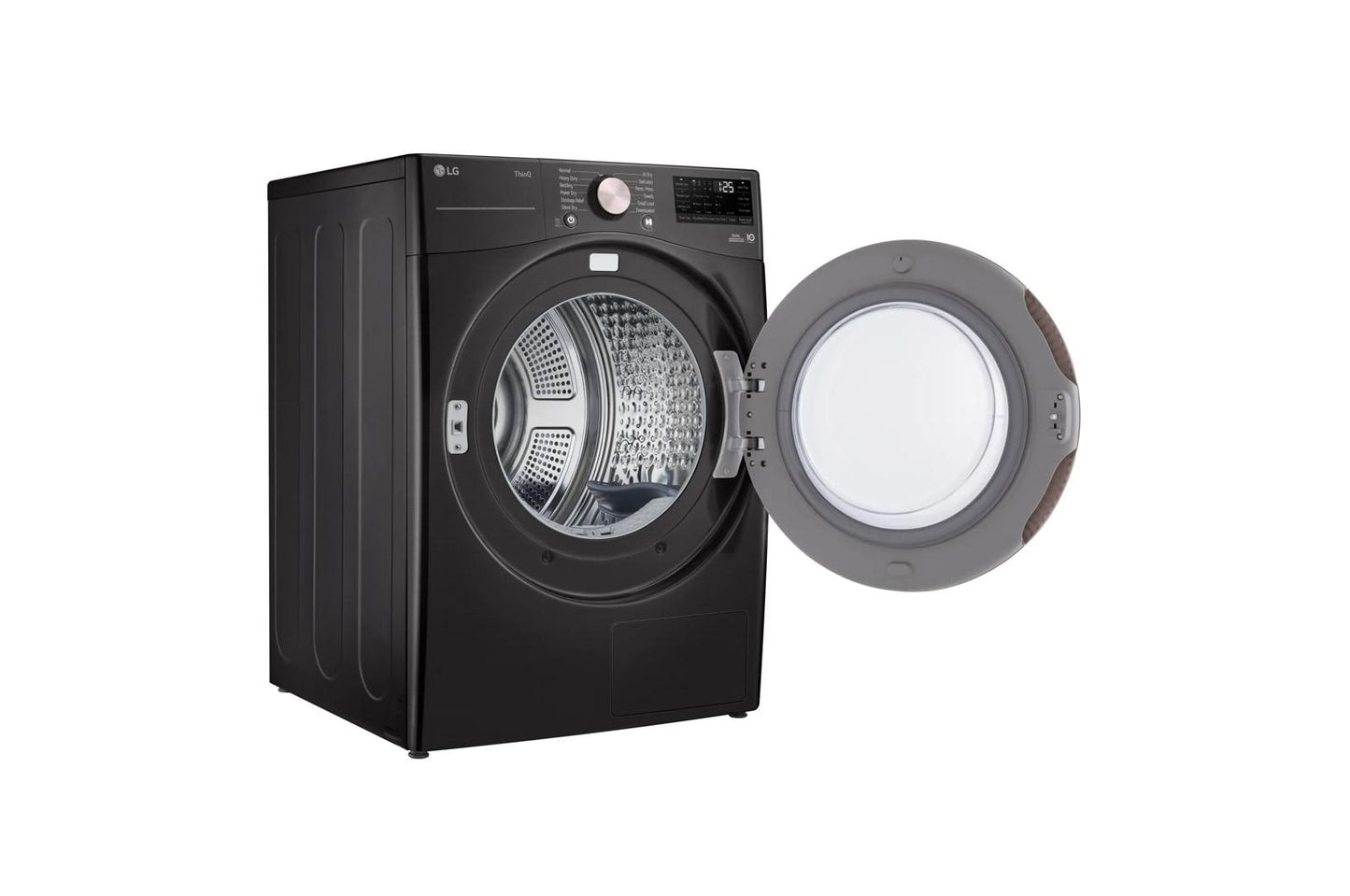 Lg DLHC4002B 7.4 cu. ft. Ultra Large Capacity Heat Pump Ventless Dryer, Wi-Fi Connectivity Black Steel