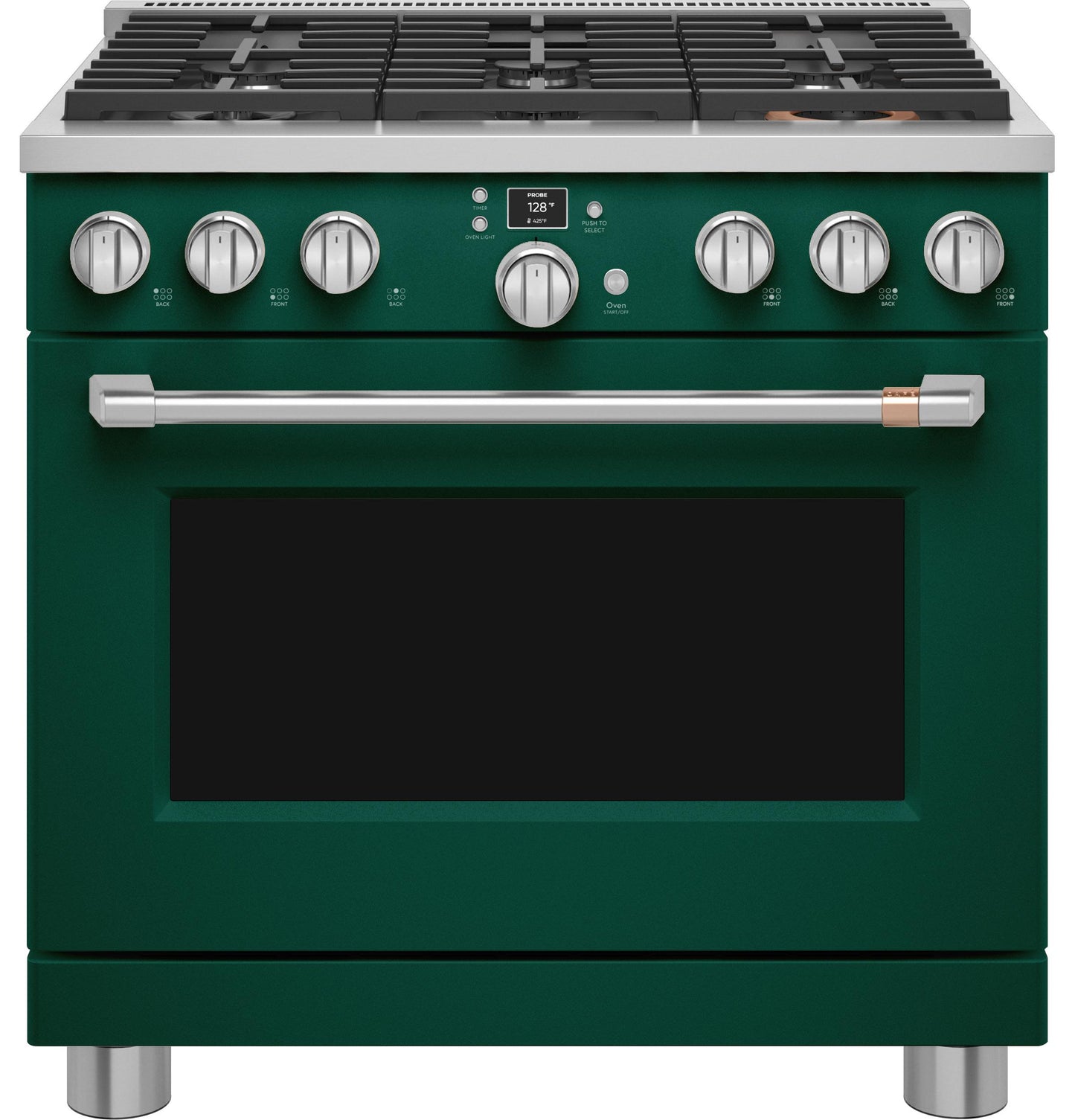 Cafe C2Y366P5TG2 Caf(eback)™ 36" Smart Dual-Fuel Commercial-Style Range with 6 Burners (Natural Gas)