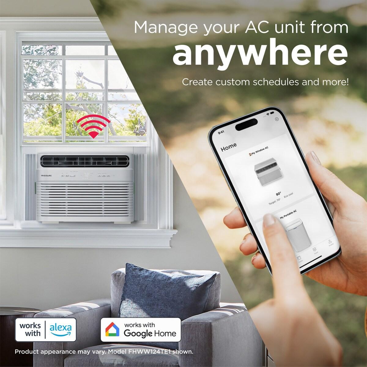 Frigidaire FHWW124TE1 12,000 BTU Window Room Air Conditioner with Wi-Fi
