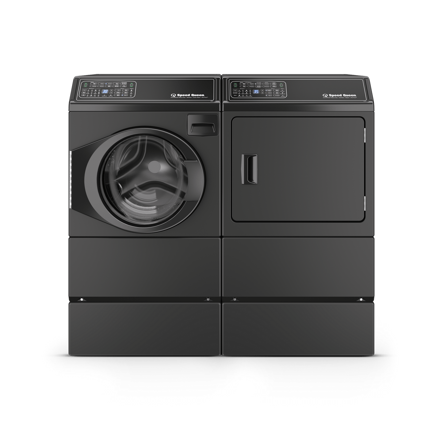 Speed Queen PDR108MB Raises your washer or dryer an additional 8 inches Compatible with front load washers and dryers