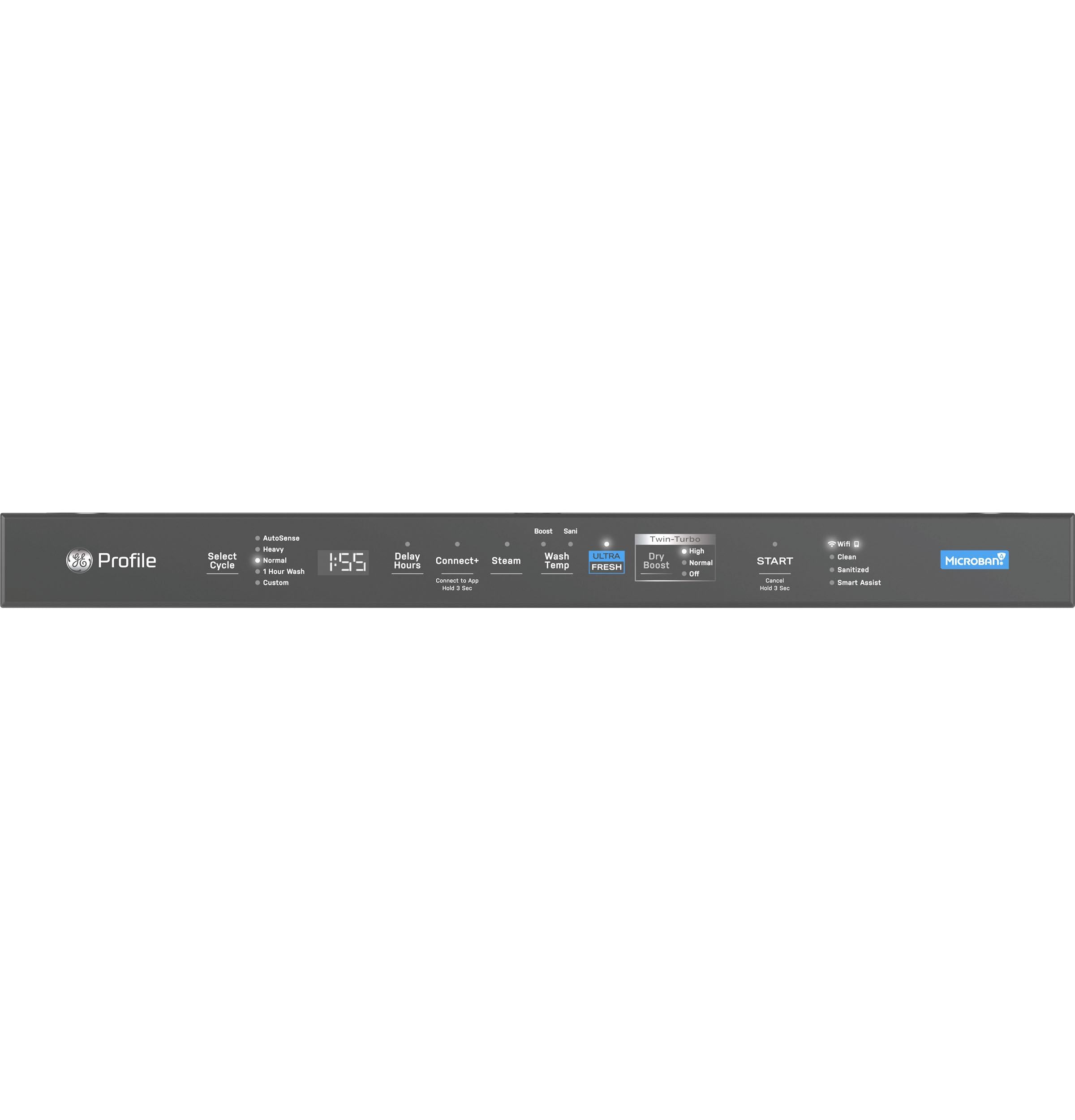 PDT795SBVTS GE Profile™ ENERGY STAR Smart UltraFresh System Dishwasher with Microban™ Antimicrobial Technology with Deep Clean Washing 3rd Rack, 39 dBA