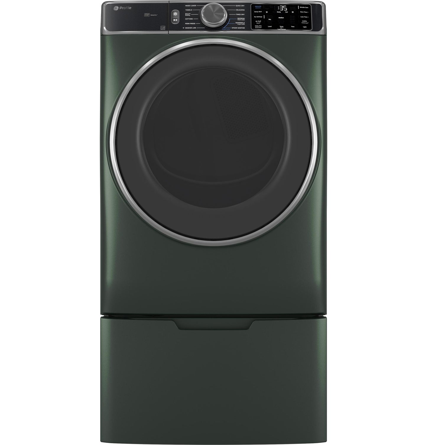 PFD95ESPWGN GE Profile™ ENERGY STAR® 7.8 cu. ft. Capacity Smart Front Load Electric Dryer with Steam and Sanitize Cycle