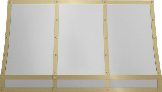 Zephyr BKFT48ASG Forte Hood Banding Kit, 48in, Satin Gold Finish