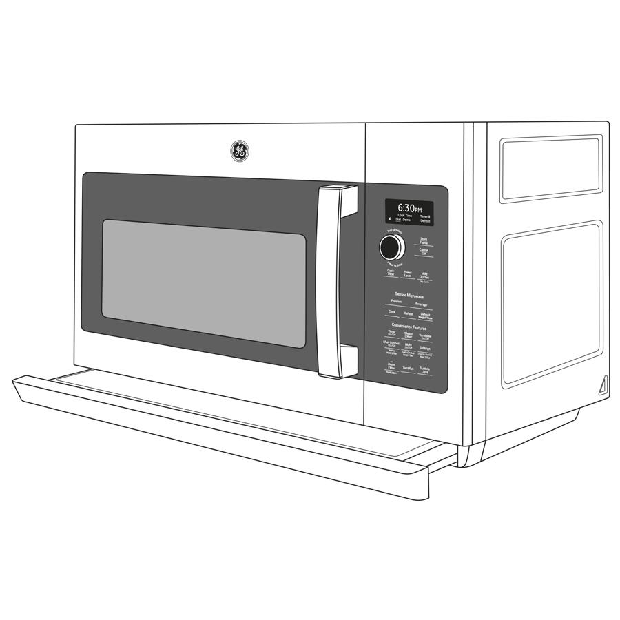 PVM9225RYSS GE Profile™ 2.2 Cu. Ft. Over-the-Range Sensor Microwave Oven