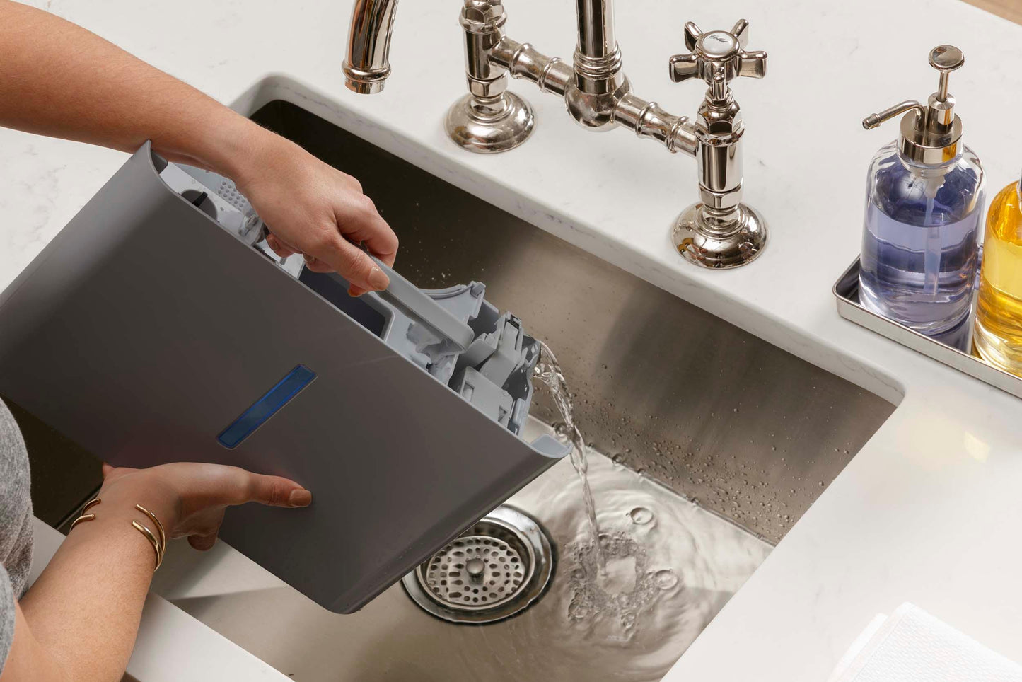 ADYR50LC GE® ENERGY STAR® 50 Pint Portable Dehumidifier with Smart Dry for Wet Spaces