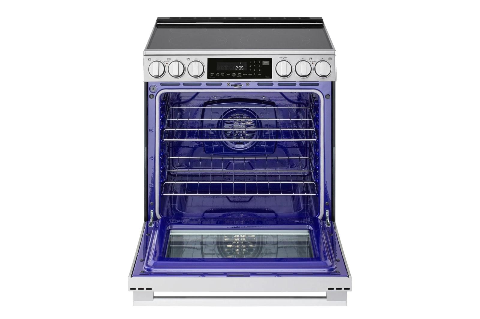 Lg LSEL6337XE 6.3 cu. ft. Smart Electric Slide-in Range with InstaView®, ProBake Convection®, and Air Fry