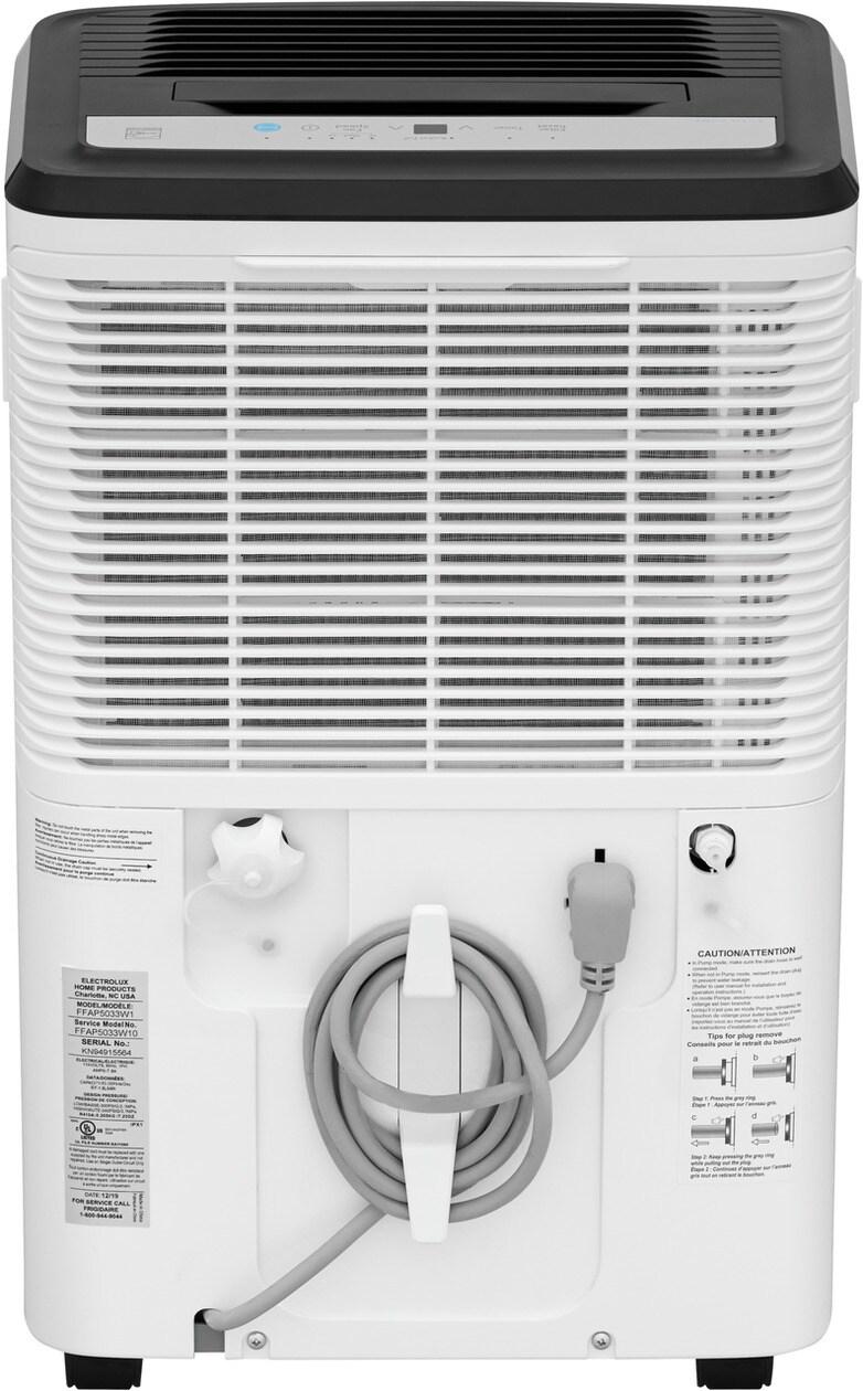 Frigidaire FFAP5034W1 50 Pint Dehumidifier with Pump (Energy Star® Certified)