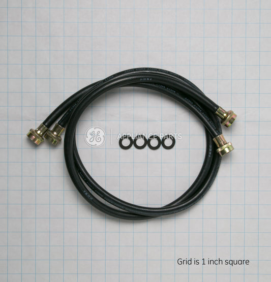Ge Appliances WH41X10207 Washing Machine 2 Pack Rubber Inlet Hose 4'