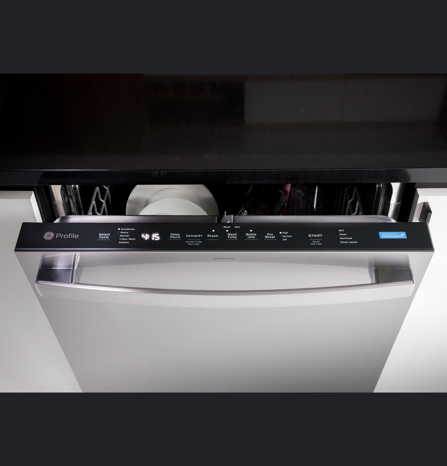 PDT715SYVFS GE Profile™ ENERGY STAR® Fingerprint Resistant Top Control Stainless Interior Dishwasher with Microban™ Antimicrobial Technology