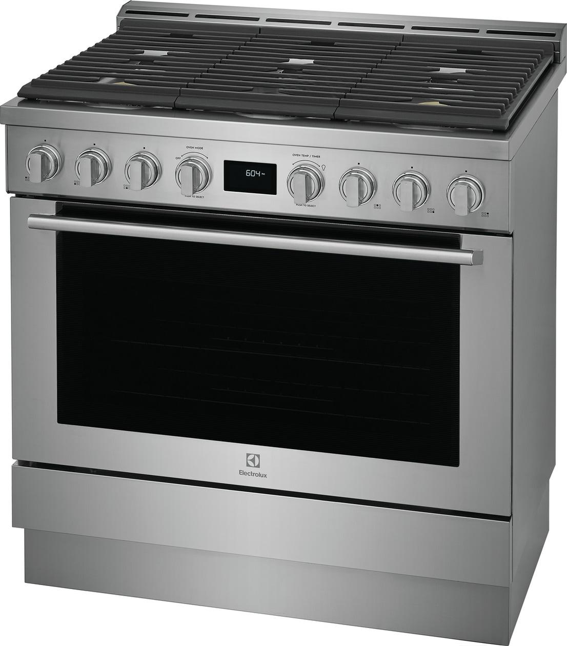 Electrolux ECFG3668AS 36" Front Control Freestanding Gas Range
