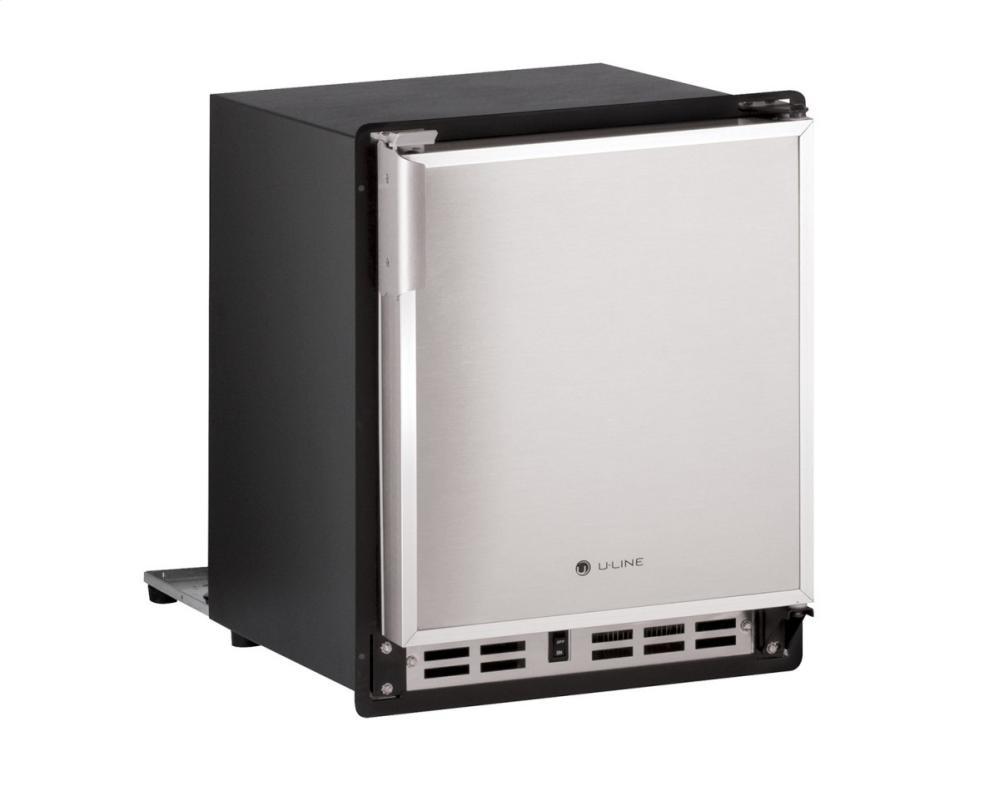 U-Line SP18FCS03A 15" Marine Crescent Ice Maker Stainless Solid Field Reversible