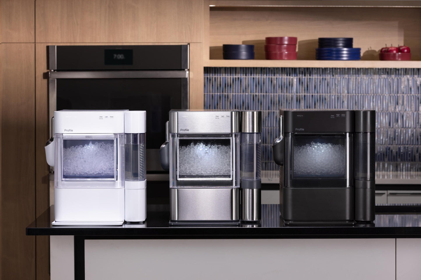 XPIO13SWBB GE Profile™ Opal™ 2.0 Ultra Nugget Ice Maker with Side Tank and Scale Inhibiting Filter