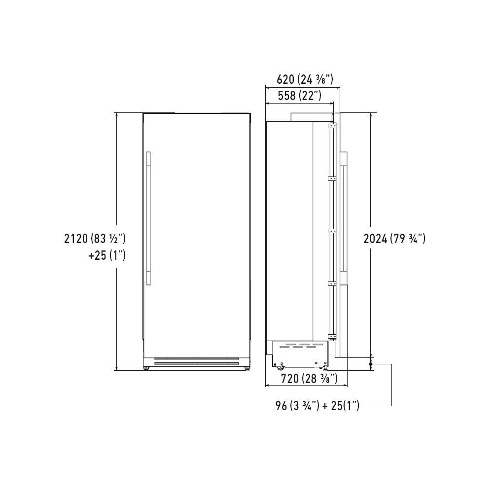 36" FRIDGE COLUMN
