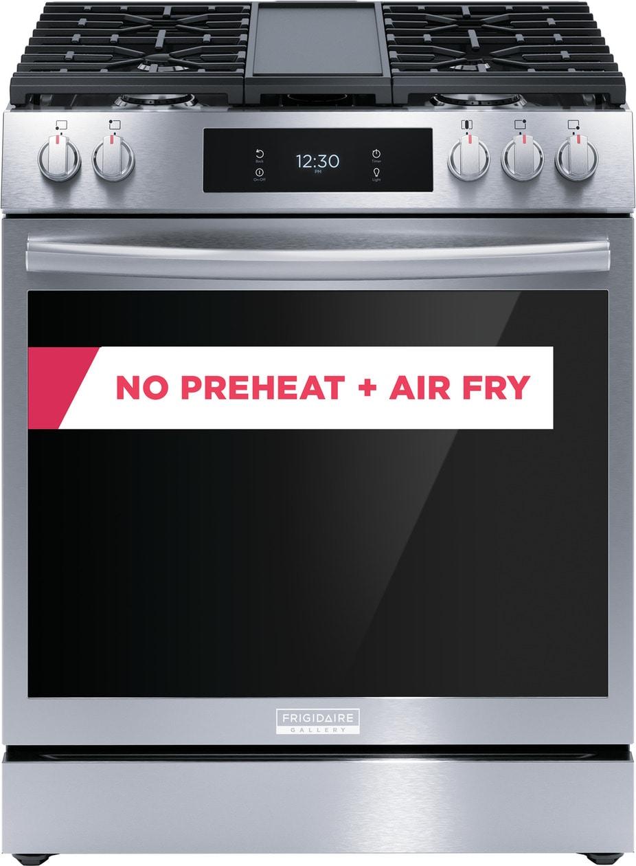 Frigidaire Gallery 30" Front Control Gas Range with Total Convection