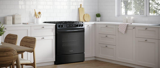 Frigidaire FCFG3062AB 30" Front Control Gas Range with Quick Boil