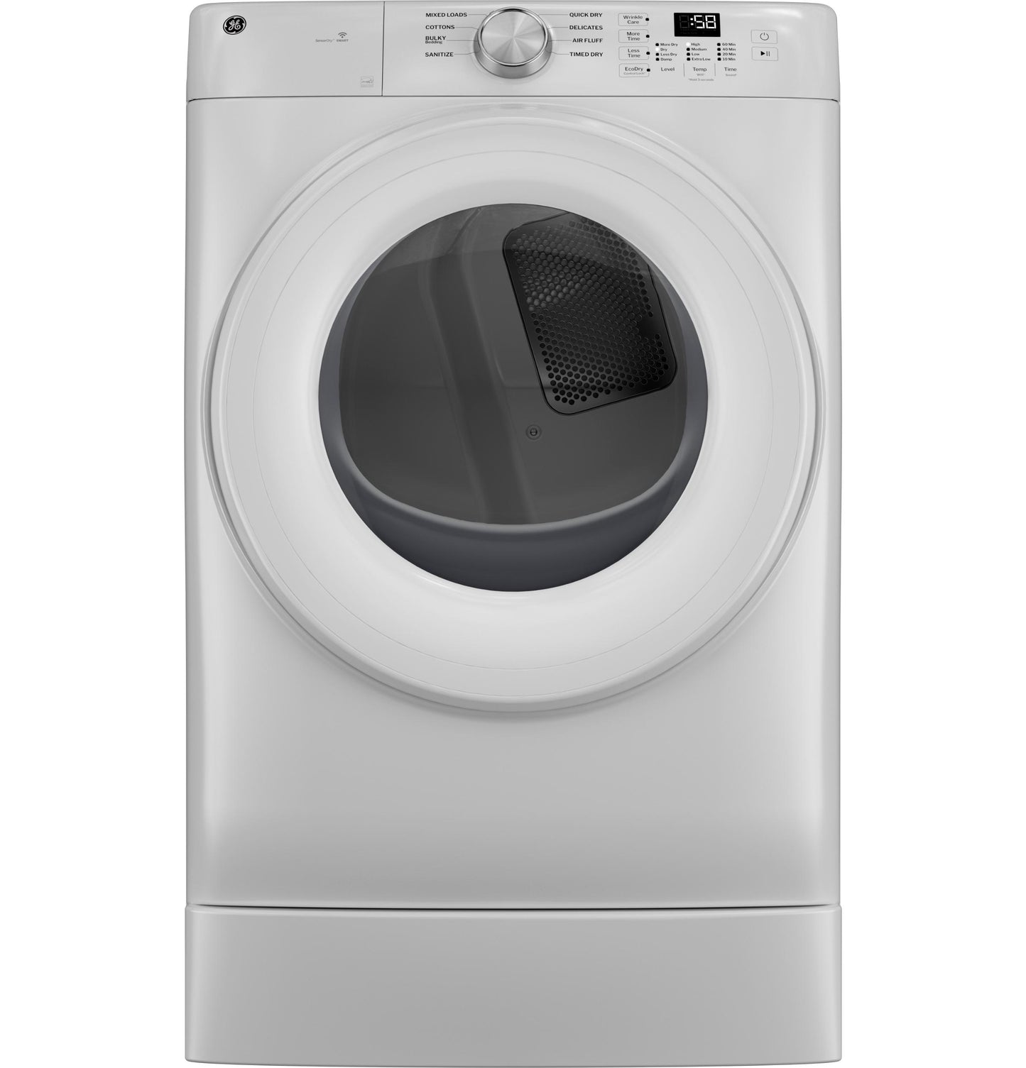 GFD35GSSYWW GE® ENERGY STAR® 7.8 cu. ft. Capacity Smart Front Load Gas Dryer