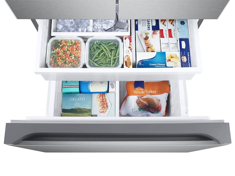 Samsung 25 cu. ft. 33" 3-Door French Door Refrigerator with Dual Auto Ice Maker in Stainless Steel