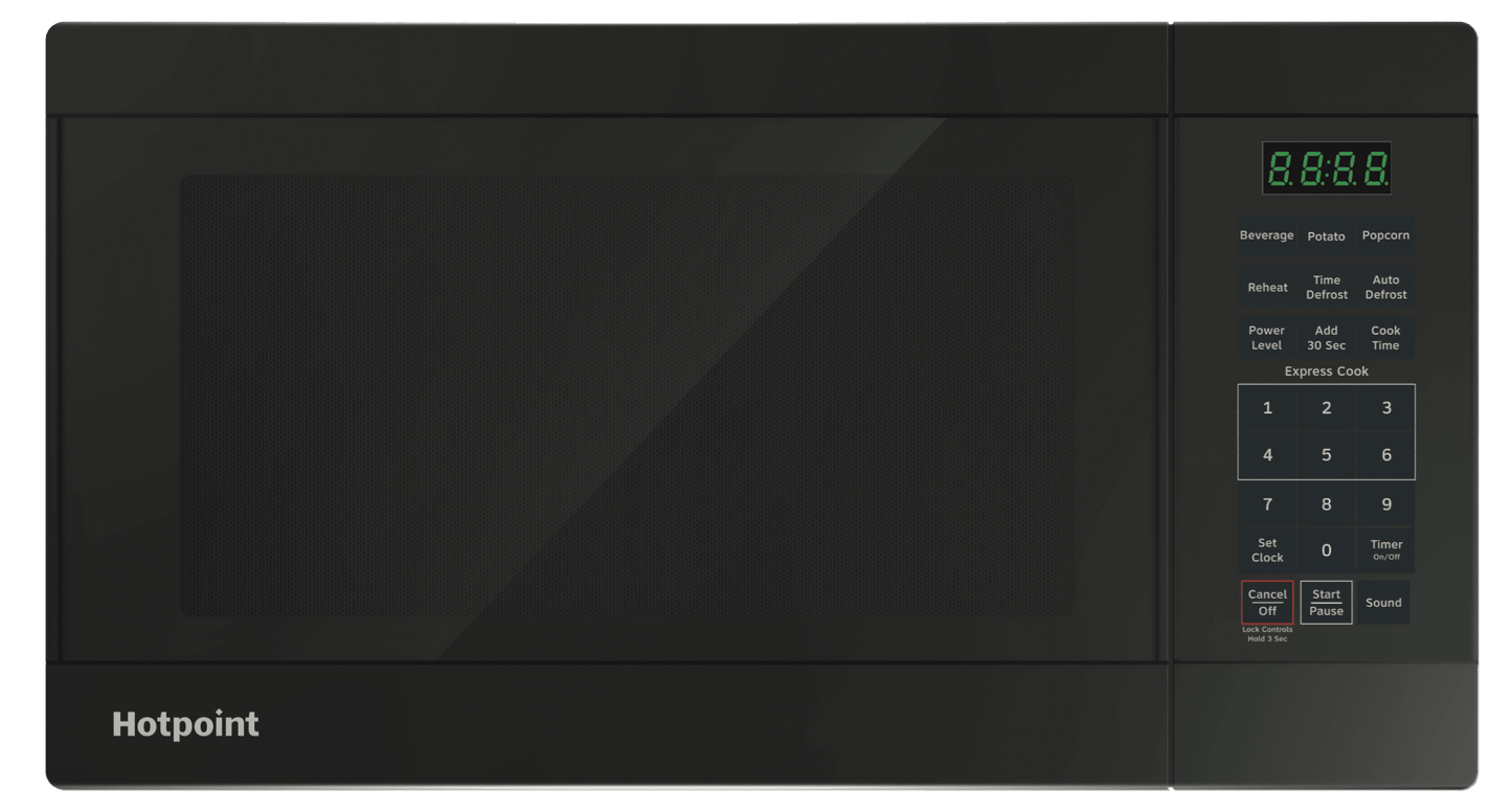 RES1072DTBB Hotpoint® 0.7 Cu. Ft. Capacity Countertop Microwave Oven