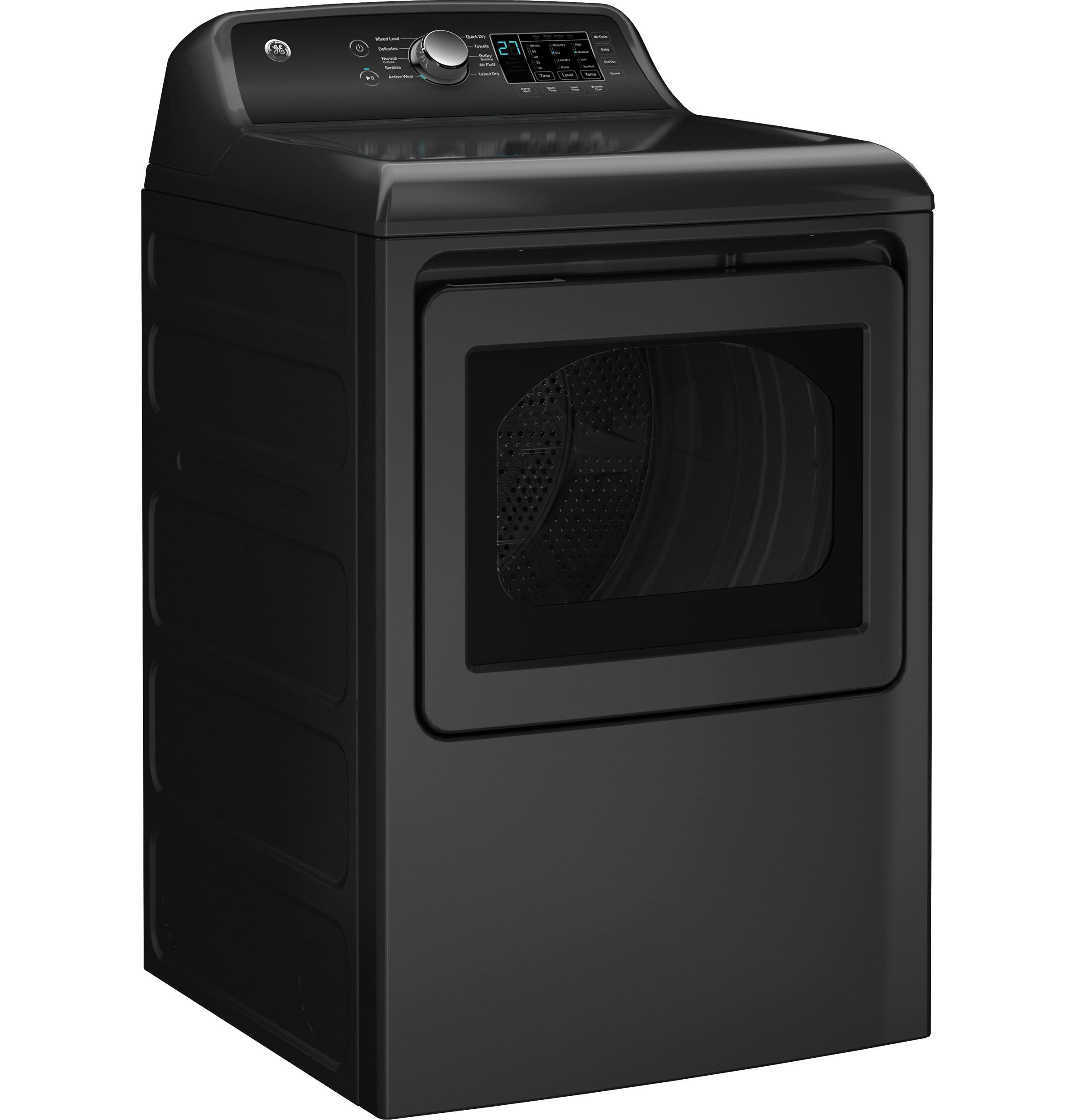 GTD58EBPVDG GE® 7.4 cu. ft. Capacity Electric Dryer with Up To 120 ft. Venting and Sensor Dry