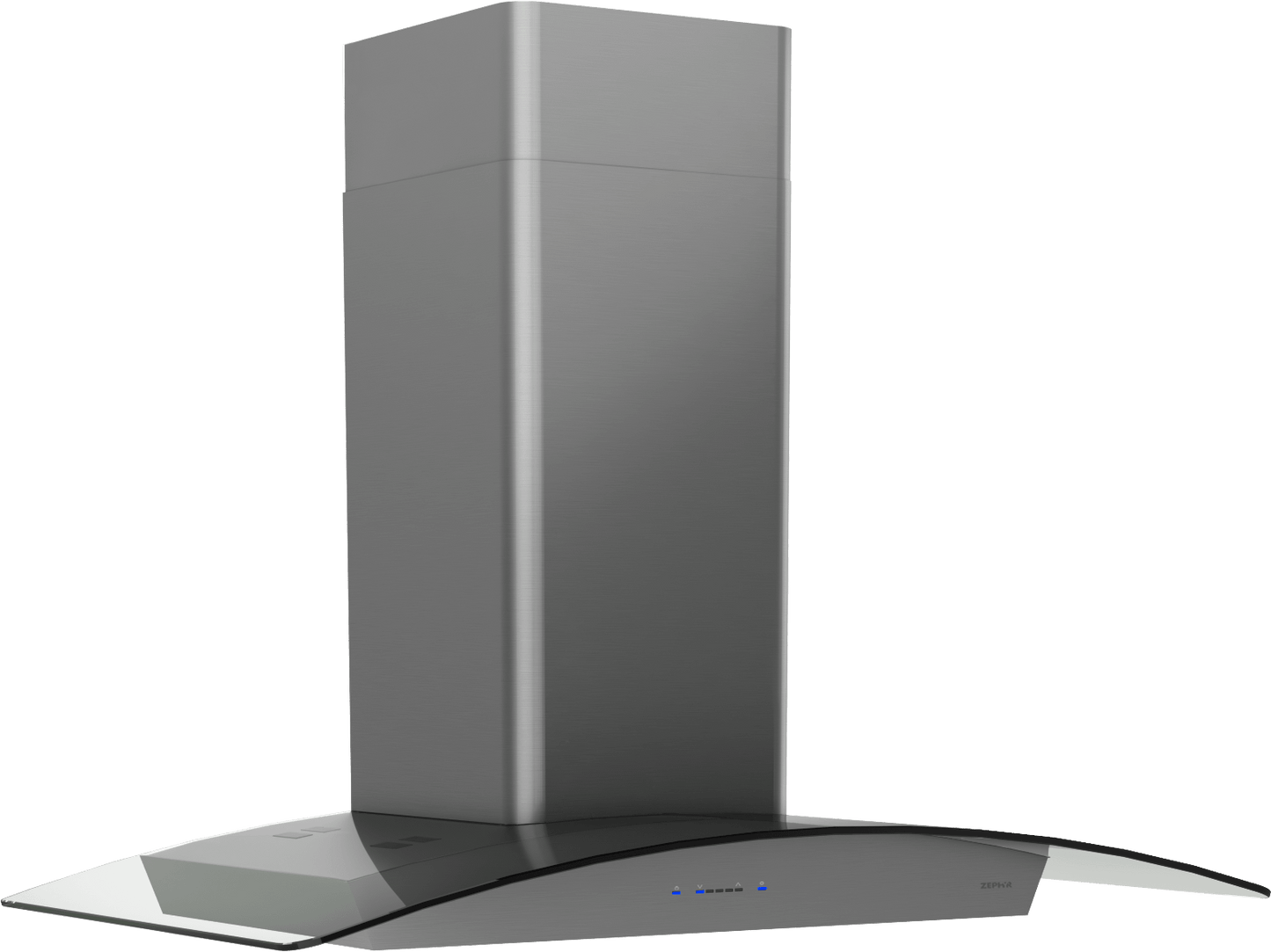 Zephyr ZRVM90CBSGG Ravenna Wall, 90cm, Black SS+Gray Glass, LED