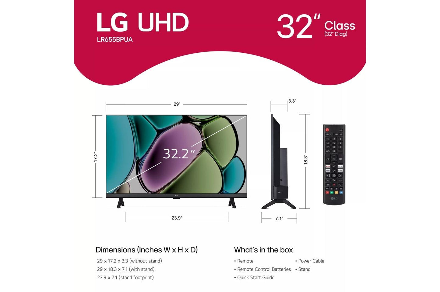 32LR655BPUA LG 32 Inch Class Series with webOS23