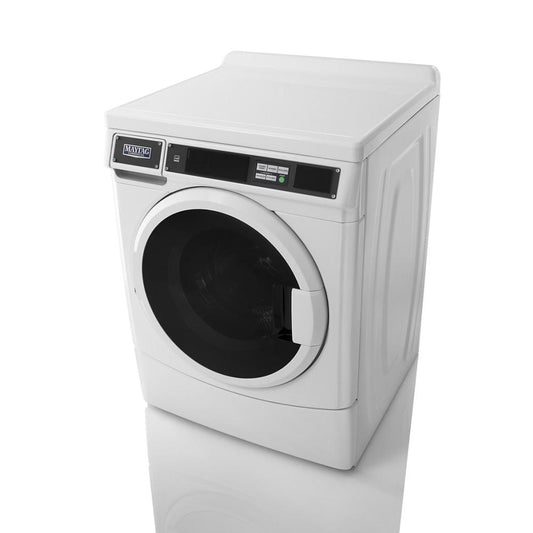 Maytag MHN33PRCWW Commercial Front-Load Washer, Card Reader Ready or Non-Vend