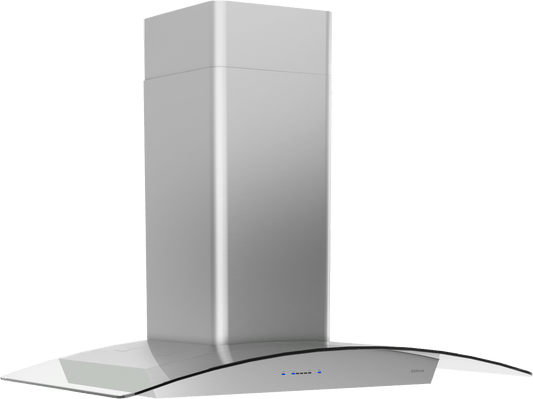 Zephyr ZRVE30CGC Ravenna Wall, 30in, SS+Clear Glass, LED