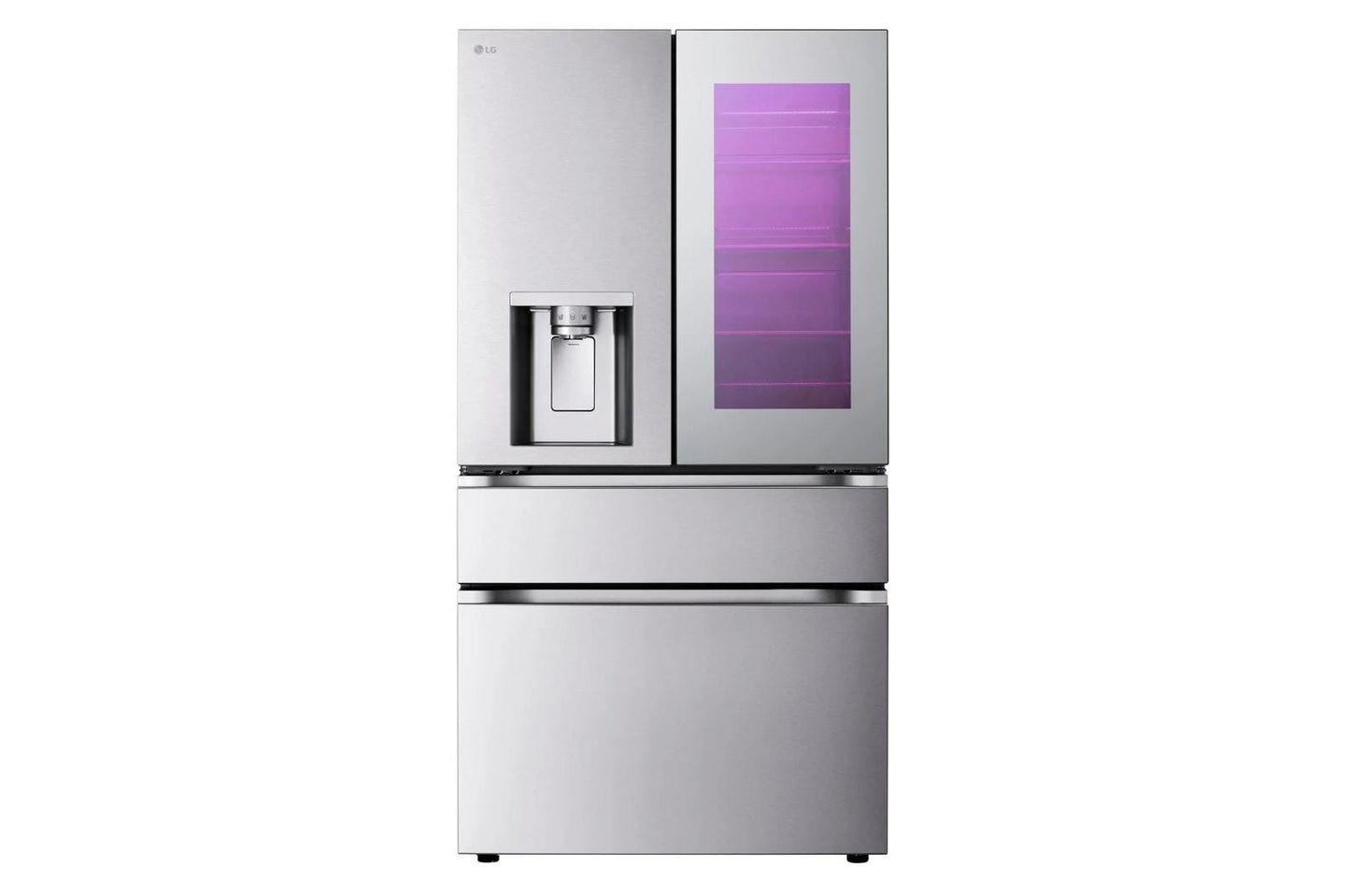 Lg LF29S9775S 29 cu. ft. Standard-Depth MAX™ 4-Door French Door Refrigerator with Mirror InstaView® MyColor™ and Mini Craft Ice™