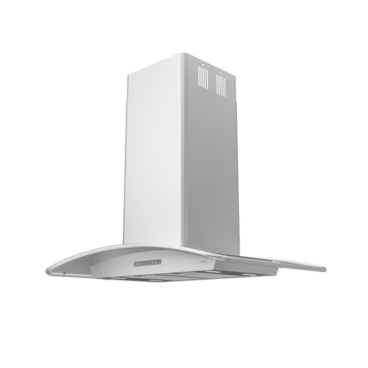 Zephyr ZMLE42CS Milano Connect Island, 42in, SS, LED, ACT