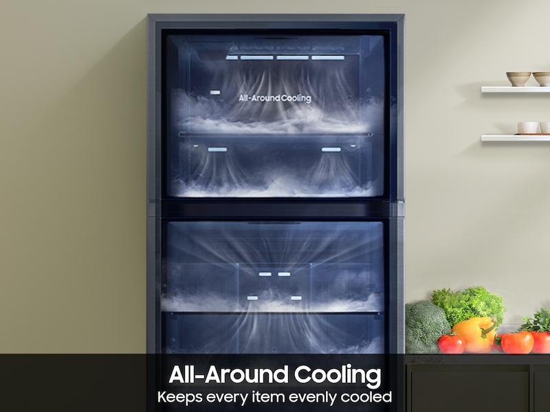 Samsung RT70F18LRSR 18 cu. ft. Top Freezer Refrigerator with All-Around Cooling in Stainless Steel