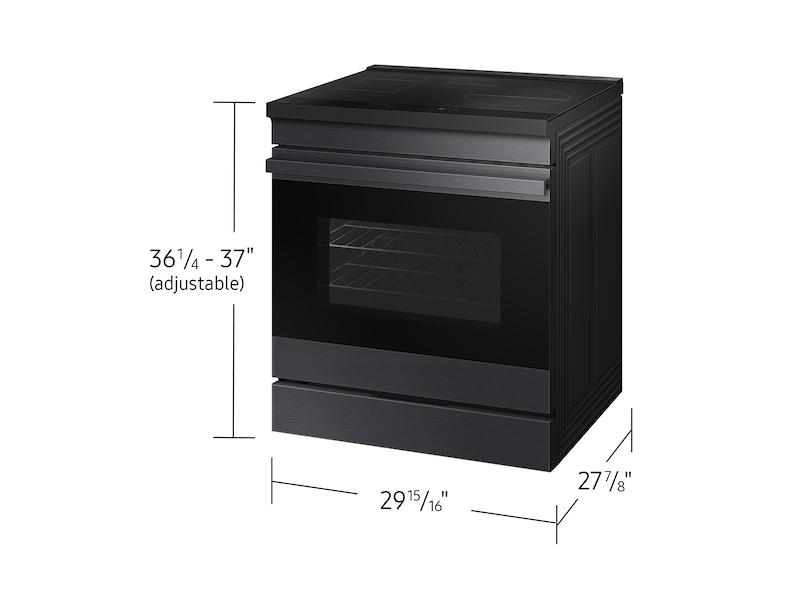 Samsung NSI6DG9500MT Bespoke 6.3 cu. ft. Smart Slide-In Induction Range with Ambient Edge Lighting™ & Air Sous Vide in Matte Black Steel