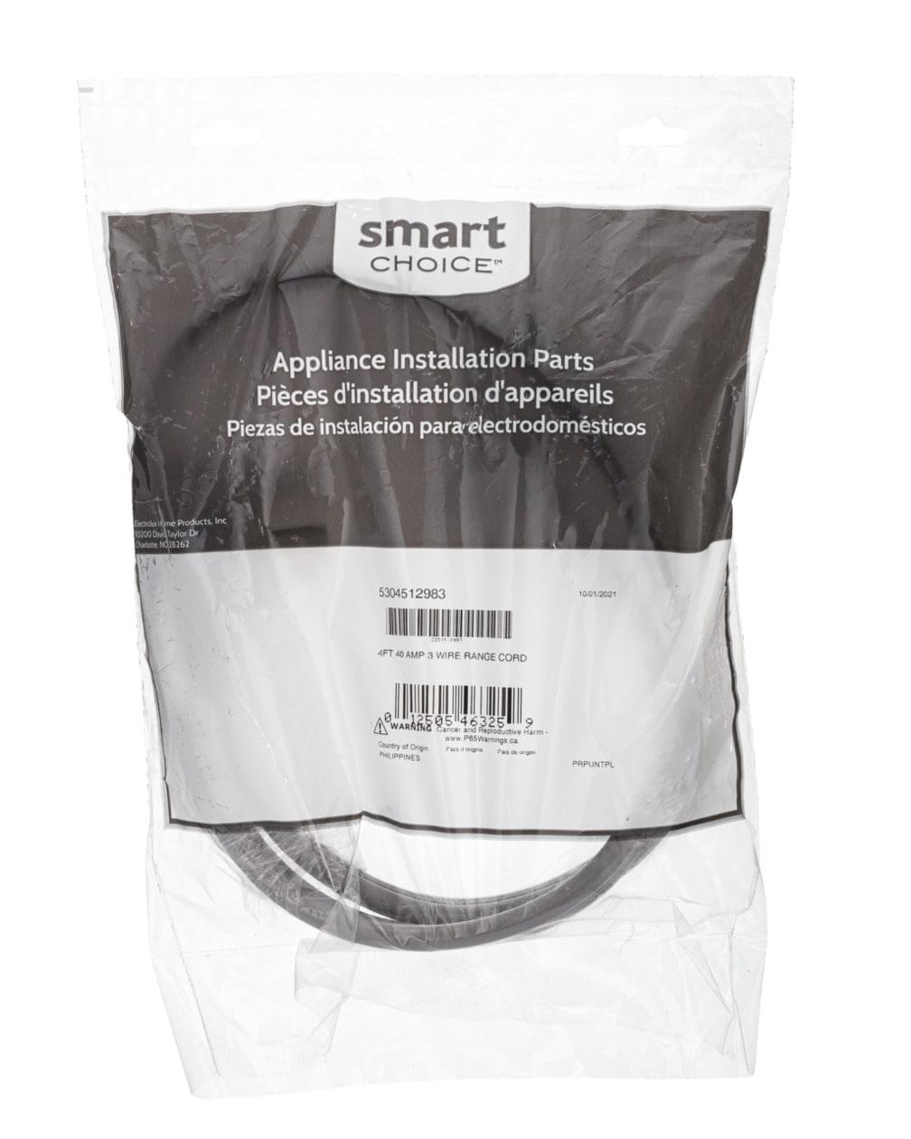 Frigidaire 5304512983C10 Smart Choice 10=1, 4' 40 AMP 3 WIR RANG CRD