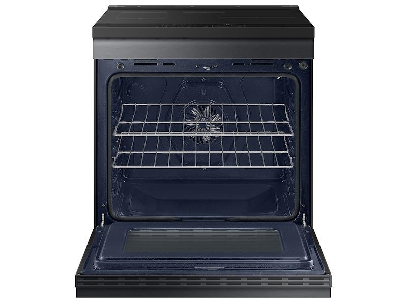 Samsung NSI6DG9500MT Bespoke 6.3 cu. ft. Smart Slide-In Induction Range with Ambient Edge Lighting™ & Air Sous Vide in Matte Black Steel