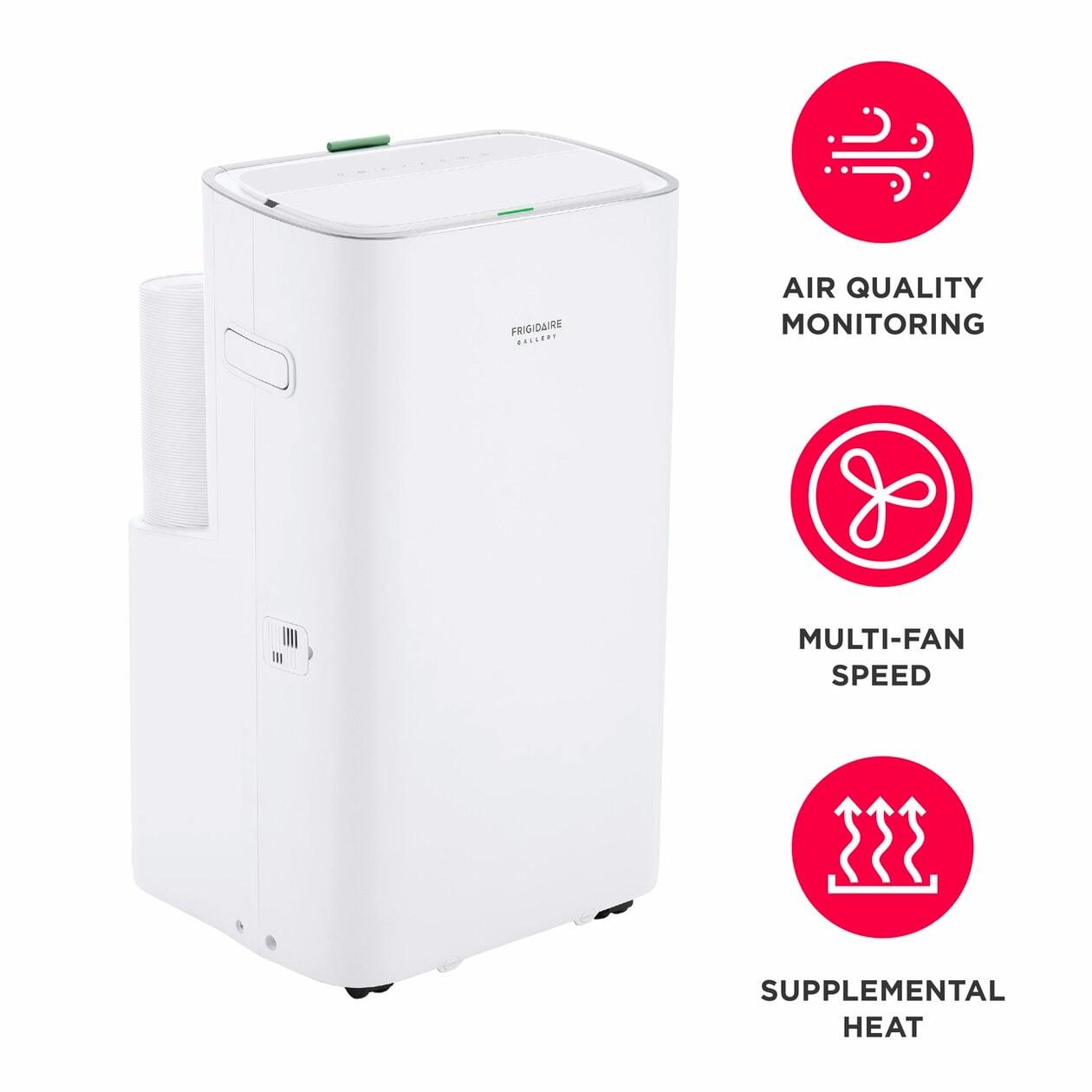 Frigidaire GHPH142AA1 4-in-1 Connected Heat/Cool Inverter Portable Room Air Conditioner 14,000 BTU (ASHRAE) / 10,000 BTU (DOE)