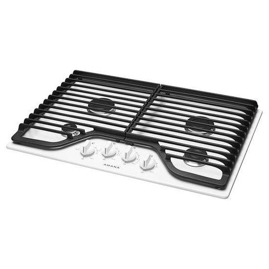 Amana® 30-inch Gas Cooktop with 4 Burners - White