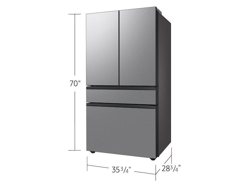 Samsung RF70F23DER Bespoke 23 cu. ft. Counter Depth 4-Door French Door Refrigerator with Inner Beverage Center™ & FlexZone™ Drawer in Stainless Steel