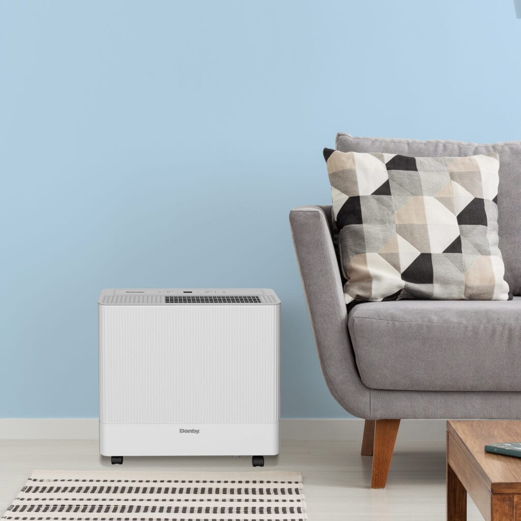 DDR050BSPWDB Danby 50-Pint Dehumidifier with Pump & Wi-Fi in White