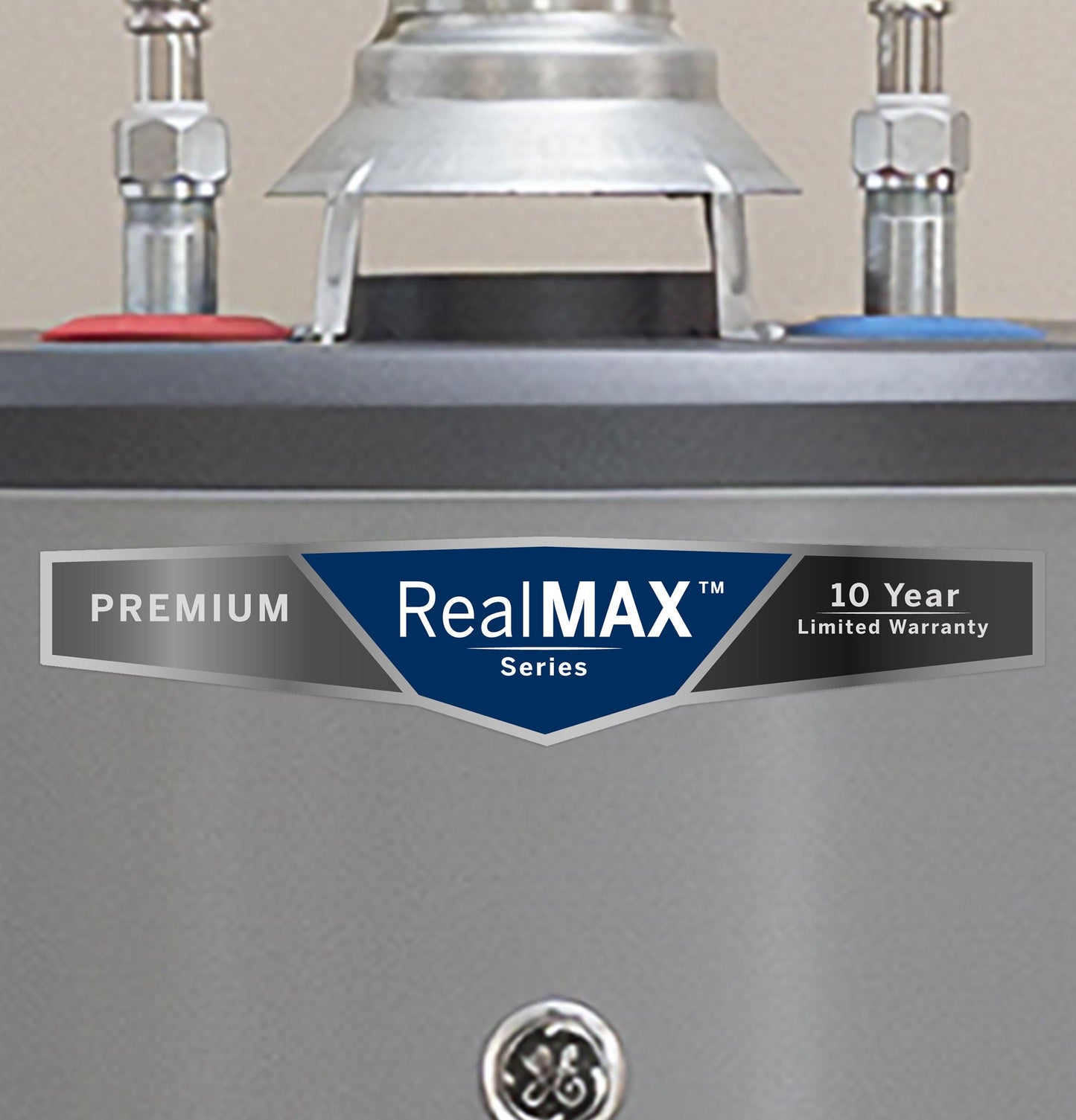 GG50T10BXR GE RealMAX Premium 50-Gallon Tall Natural Gas Atmospheric Water Heater