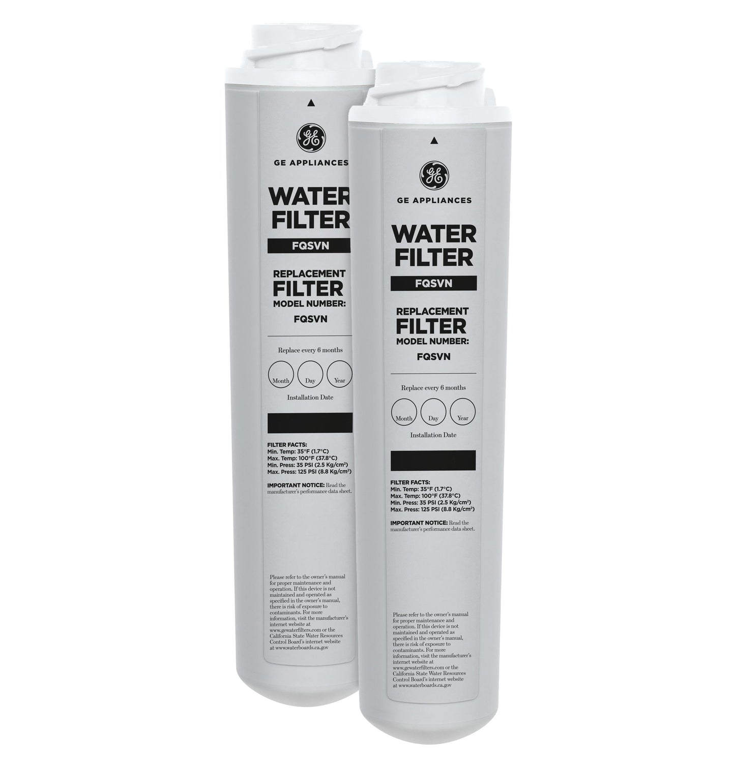 FQSVN GE® DUAL STAGE DRINKING WATER REPLACEMENT FILTER - FQSVF REPLACEMENT