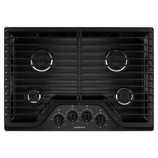 Amana® 30-inch Gas Cooktop with 4 Burners - Black
