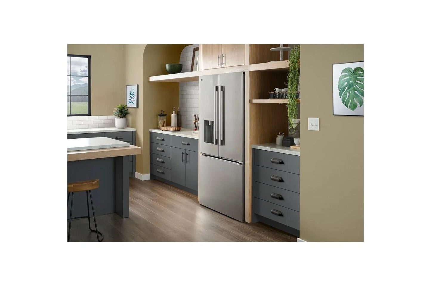 Lg LF24Z6330S 24 cu. ft. Counter-Depth MAX™ with Zero Clearance™ 3-Door French Door Refrigerator