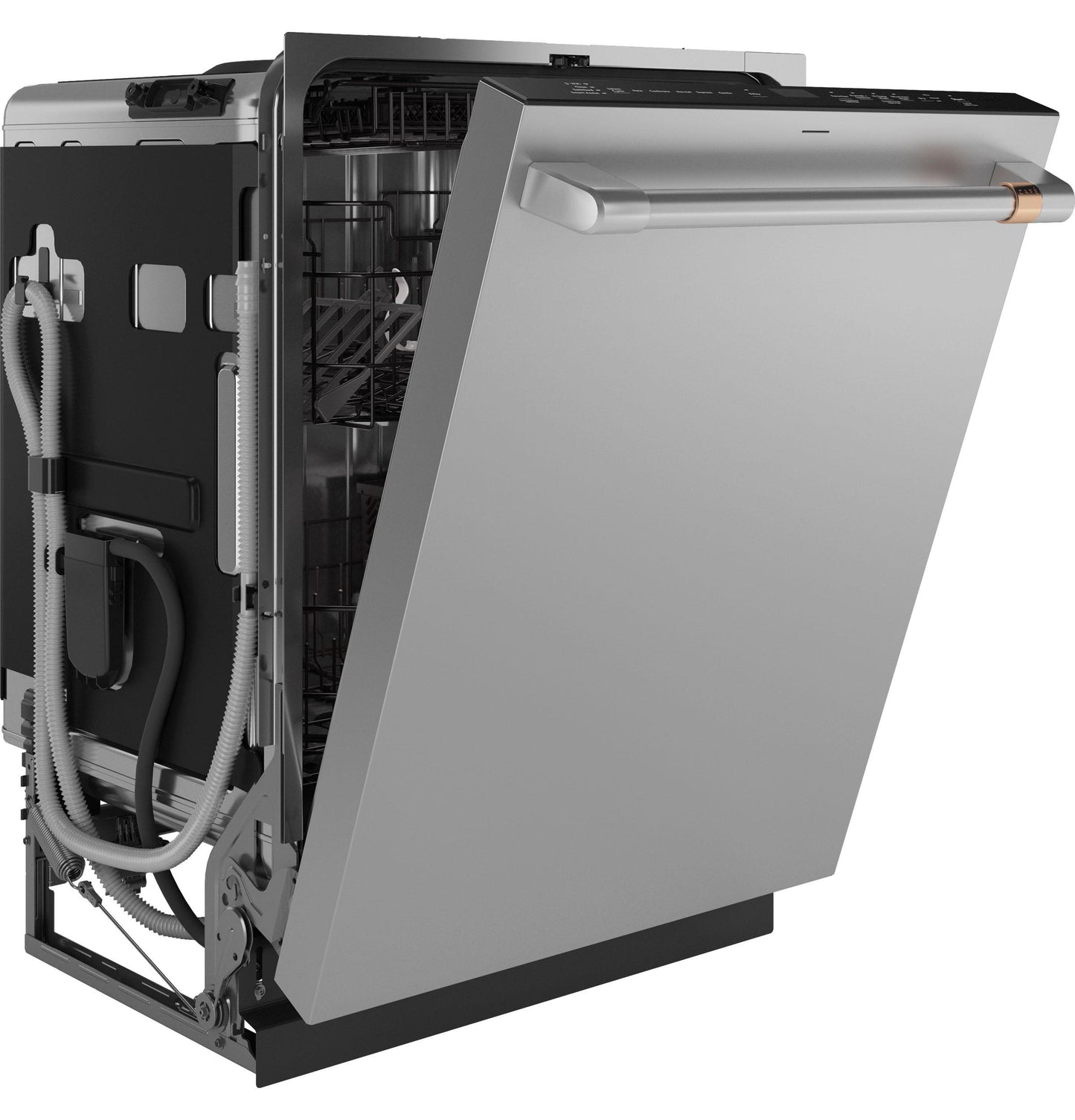 Cafe CDT858P2VS1 CAF(EBACK)™ CustomFit ENERGY STAR Stainless Interior Smart Dishwasher with Ultra Wash Top Rack and Dual Convection Ultra Dry, 44 dBA