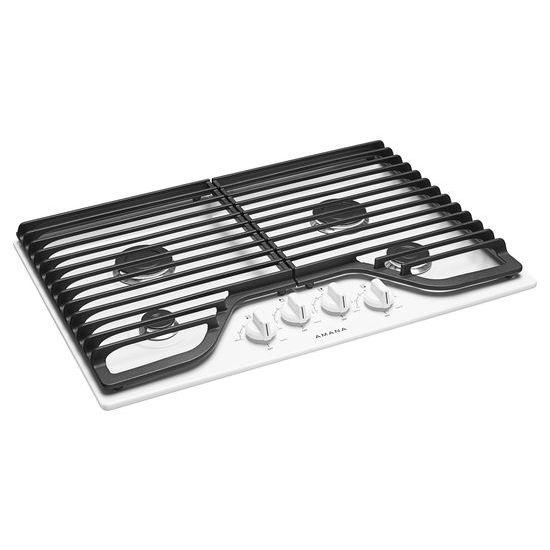 Amana® 30-inch Gas Cooktop with 4 Burners - White