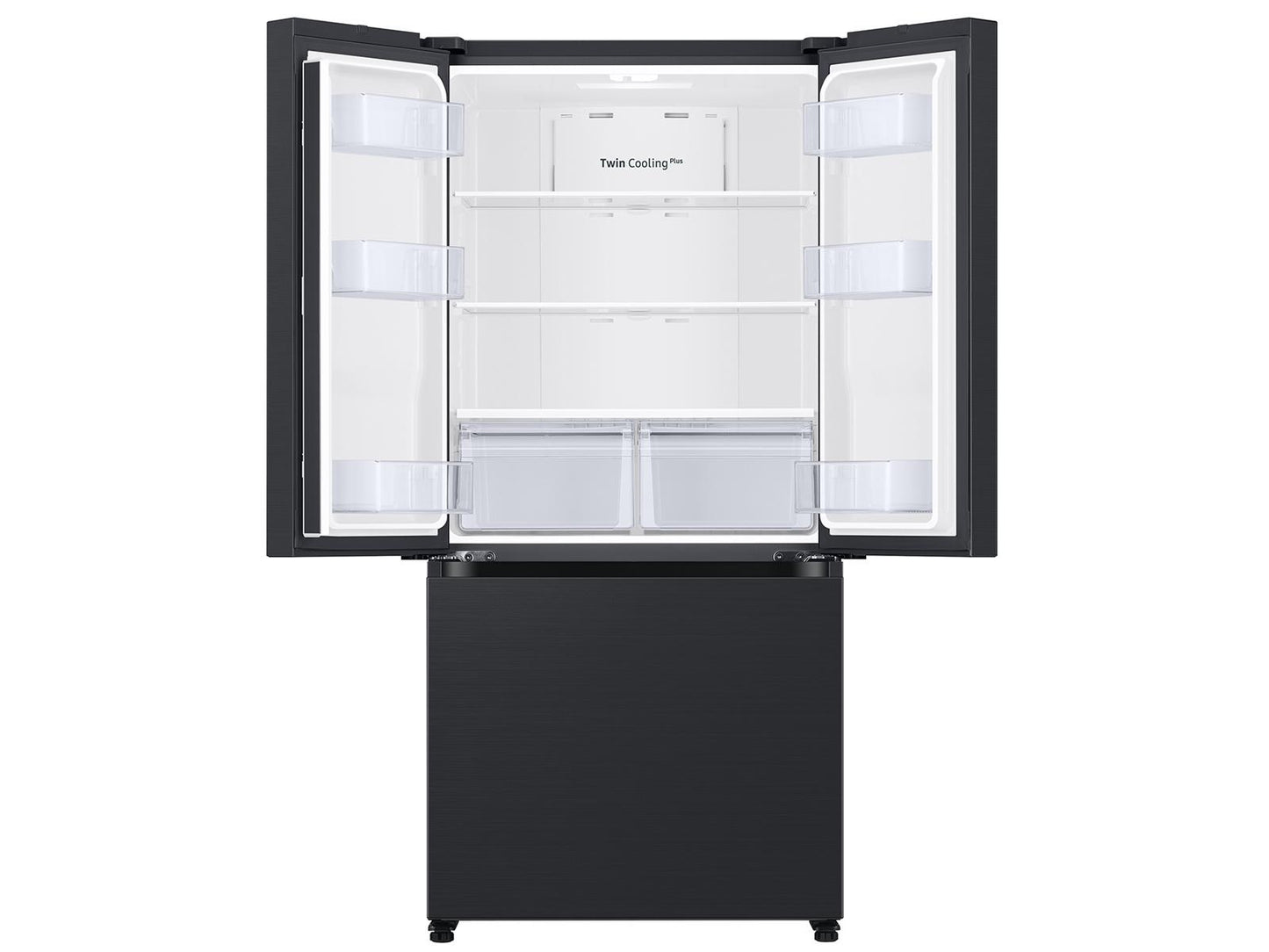 Samsung RF18A5101MT 18 cu. ft. Counter Depth 3-Door French Door Refrigerator in Matte Black Steel