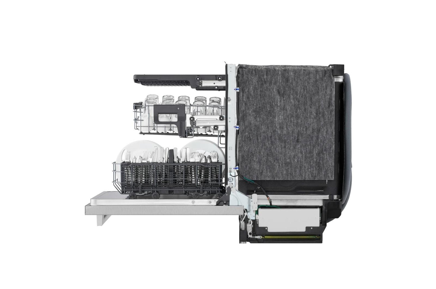 Lg LDNTM545S Smart FlushFit™ Top Control Dishwasher with 1-Hour Wash & Dry, QuadWash® Pro, and Dynamic Heat Dry™ w/AutoVent Dry™