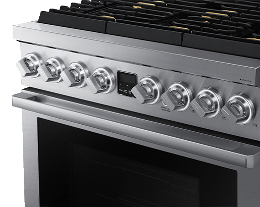 Dacor Transitional 36" Dual-Fuel Range, Silver Stainless Steel, Natural Gas/Liquid Propane