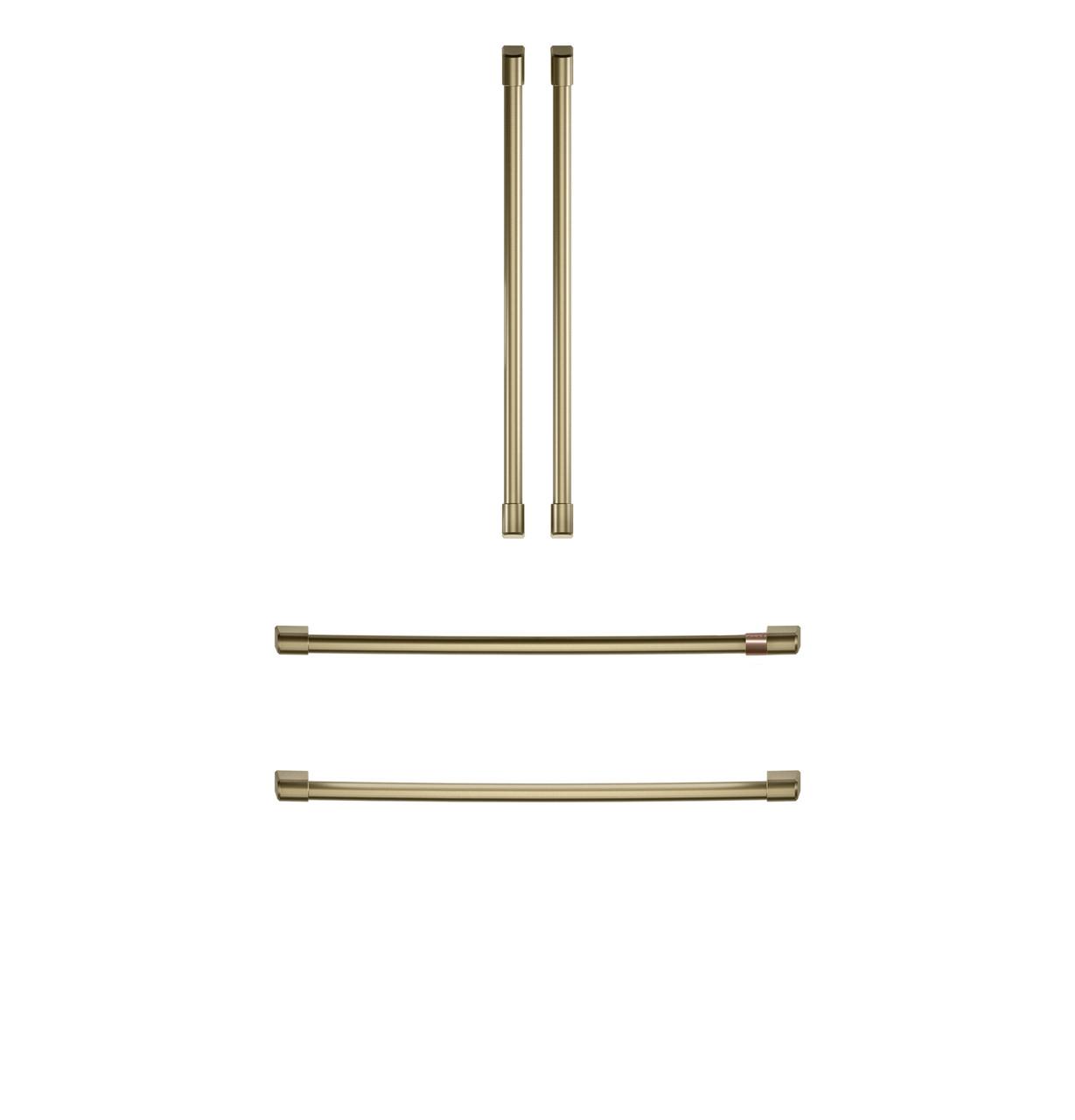 Cafe CXQB4H4PNCG CAF(EBACK)™ Refrigeration Handle Kit - Brushed Brass